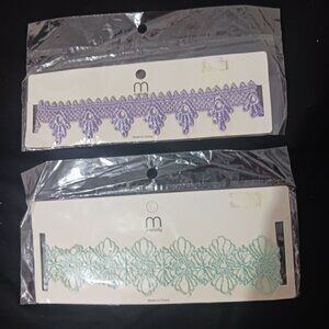 NEW Bundle of Women Fashion tissue embroidery chooker necklaces